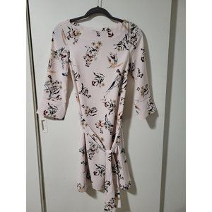 H&M Floral Dress with Tie Belt Size 2 NWT